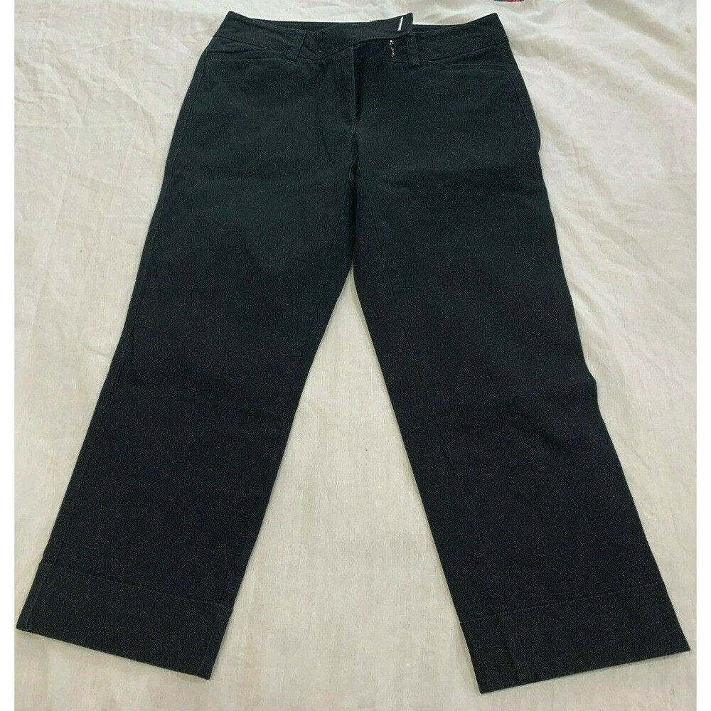 WHITE HOUSE BLACK MARKET WOMENS SLIM CROP CAPRIS PANTS SIZE 4